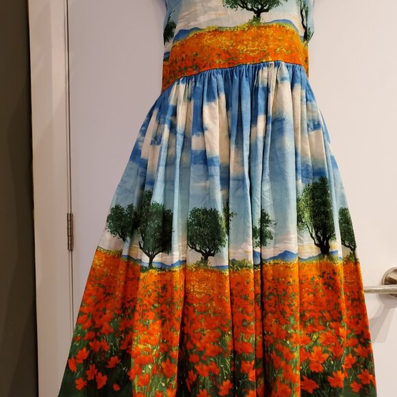 Bernie Dexter “Poppy Fields” Dress- Vintage Inspired Pinup Style - Picture 5 of 8